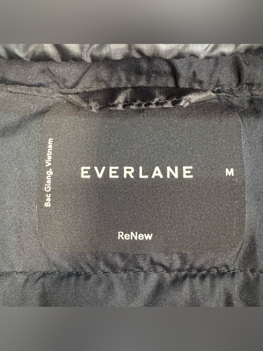 Everlane ReNew Half Zip Puffer Jacket Women’s Medium Black Lightweight Outdoor - Picture 4 of 9
